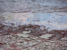 documentation of clay happening, estuary mud on terracotta clay, 2007