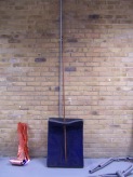 copper pipe and blue, 2015